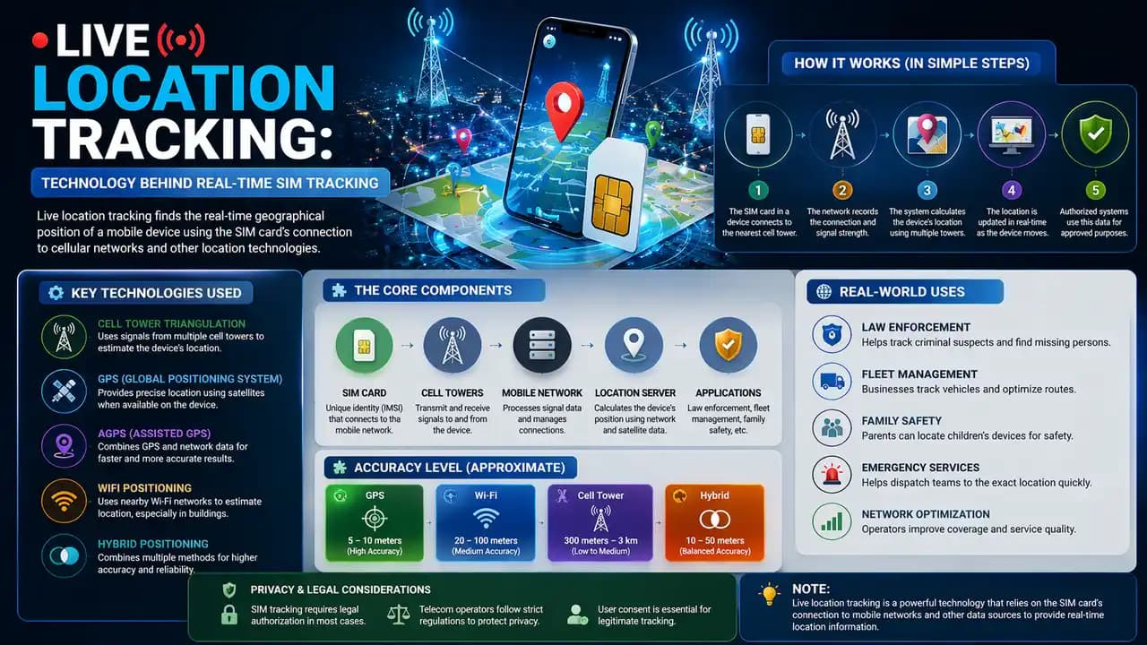 Live Location Tracking: Technology Behind Real-Time SIM Tracking