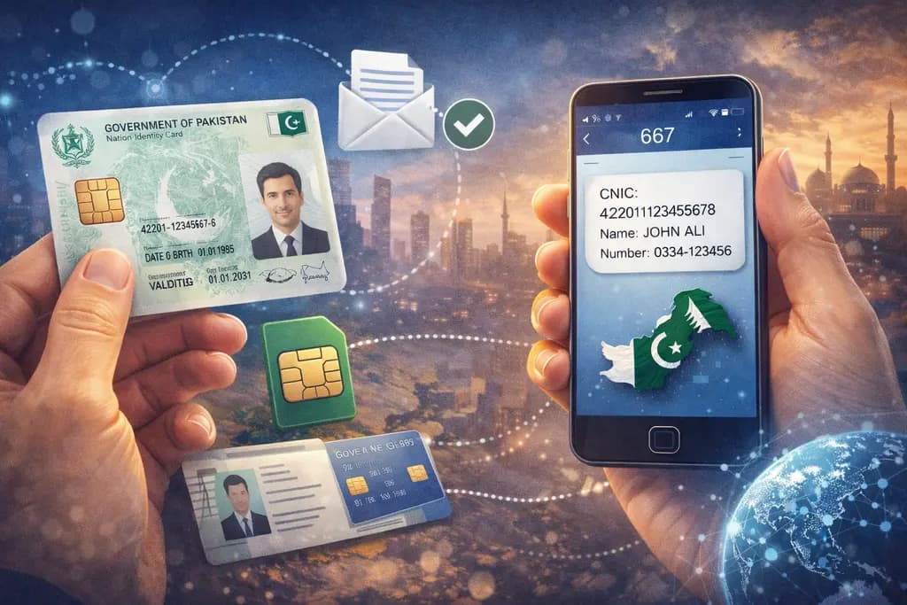 Pakistan CNIC and Number Detail Check by SMS Method (2026 Guide)